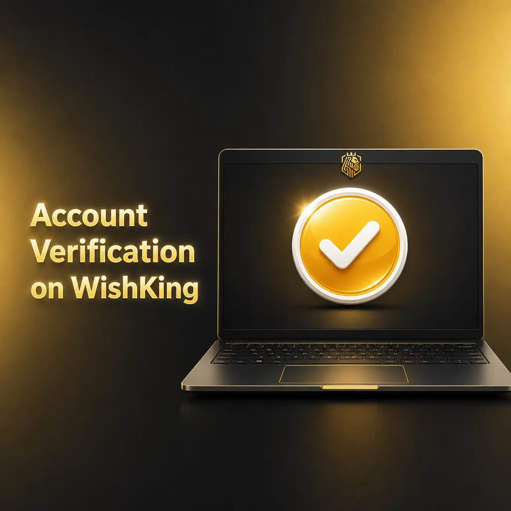 WishKing KYC account verification steps showing document upload process for Canadian players