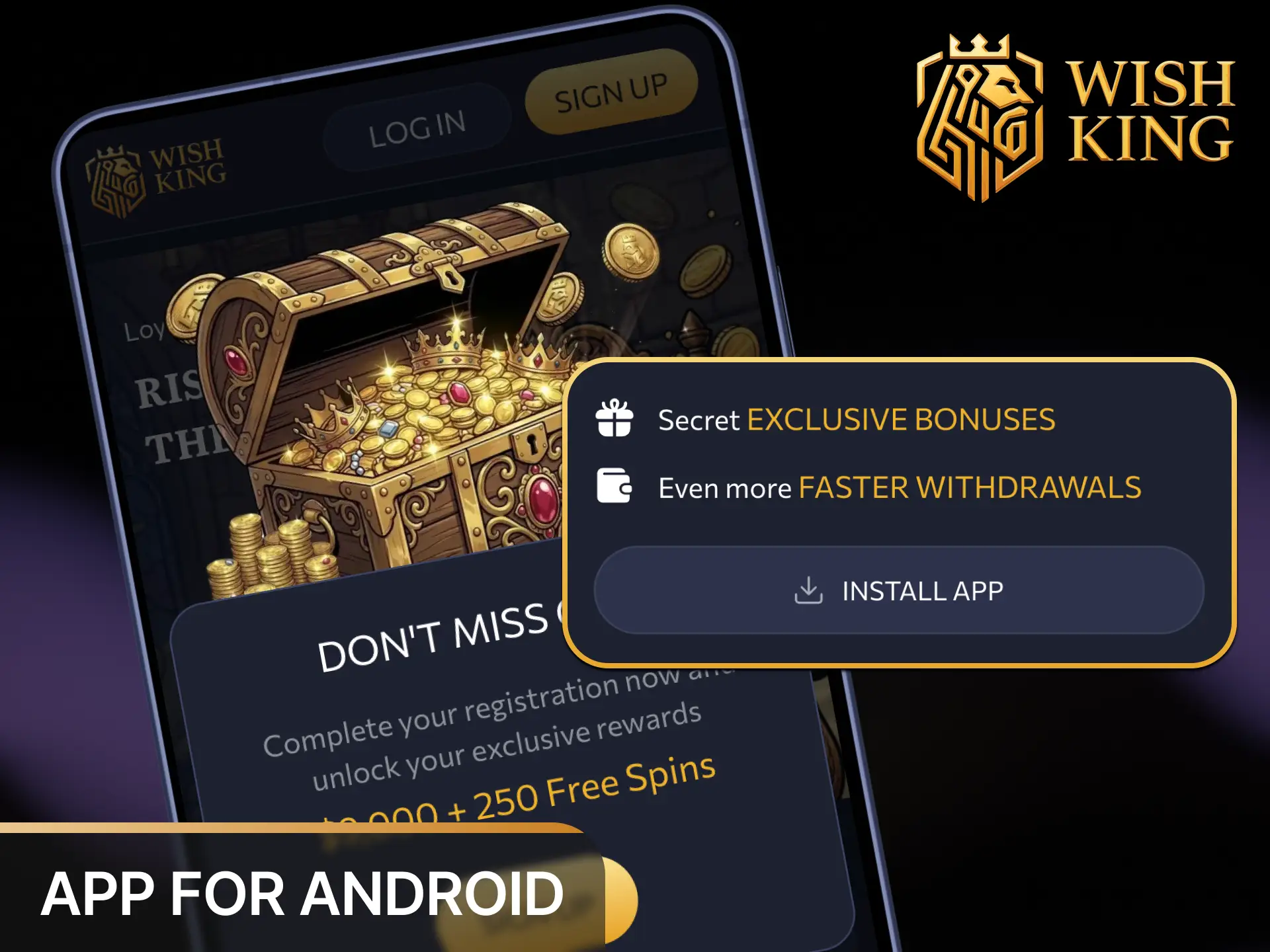 Get the step-by-step installation guide for downloading the official WishKing APK file on Android devices.