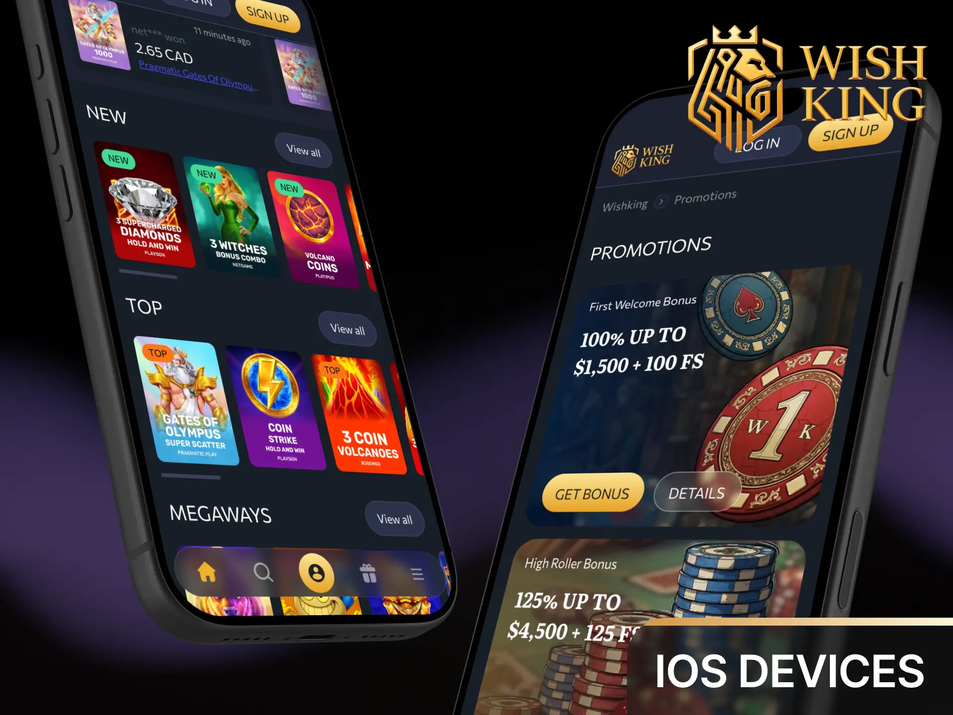 Review system requirements and supported iOS devices for optimal gameplay on the WishKing app.