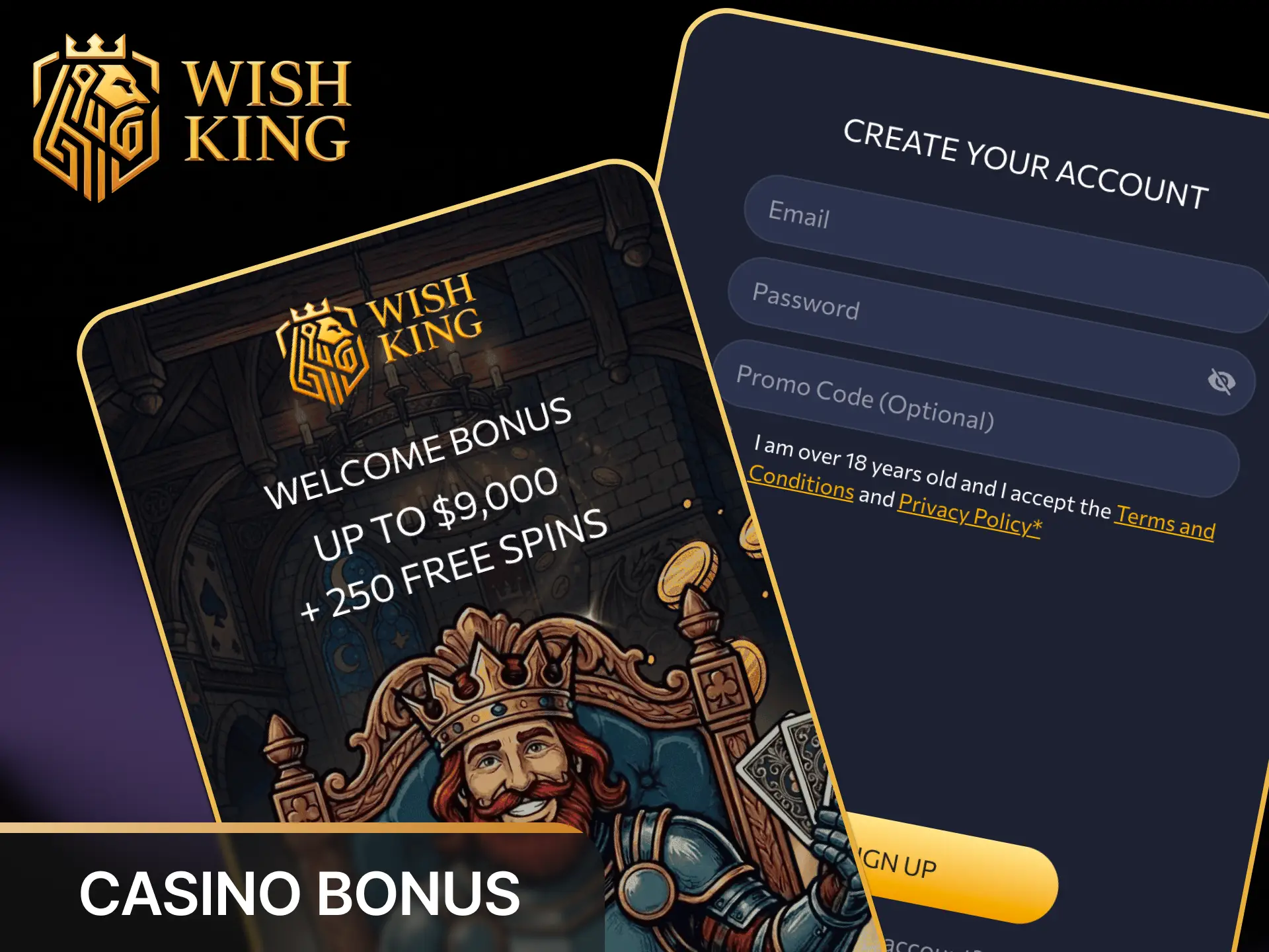 Claim your casino welcome package and boost your bankroll at WishKing Canada.