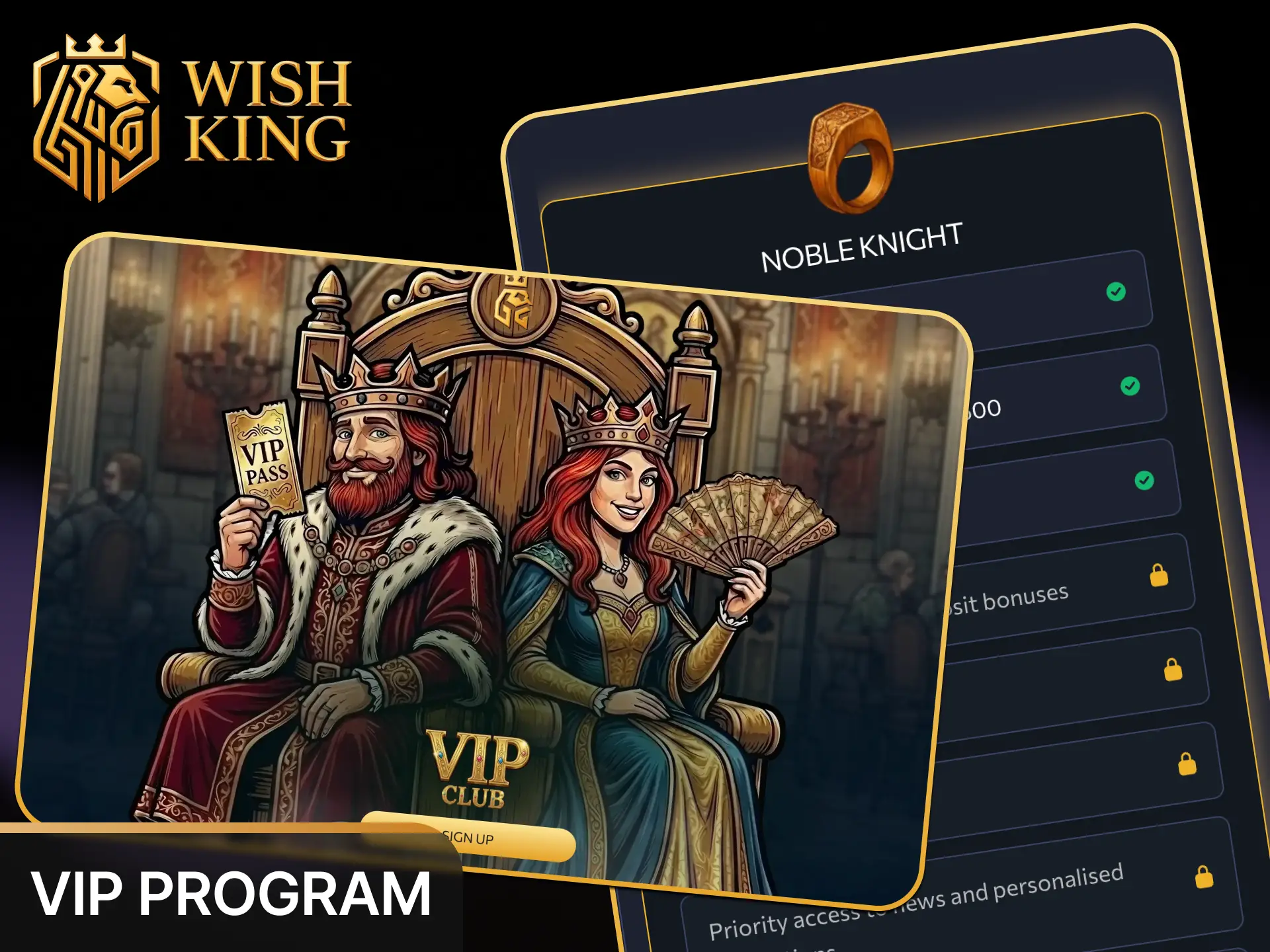 Earn exclusive rewards, personalized perks, and higher limits through the VIP program at WishKing Canada.